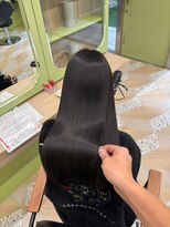 イオエ 西梅田(ioe)&nbsp;ブリーチなしカラー／髪質改善/ミルクティーベージュ/小顔へア