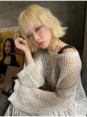 【VoasorteORIENTAL】ふわふわブロンドボブ