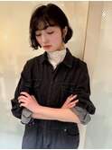 イメチェン/ピンクベージュ/アンブレラカラー/前髪/栄矢場町