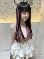 オプス 大名店(Ops)&nbsp;☆エクステで叶うビビットピンクのハイライト＆インナー