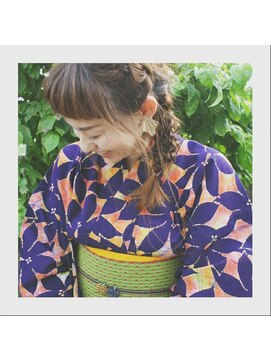 シェヴー(Cheveux) 浴衣◆編み下ろしヘアアレンジ