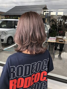 ナンバー(number+) 透明感カラー★ダブルカラーブリーチピンクブラウン