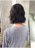 パーマボブスパイラルパーマくるくるパーマ束感