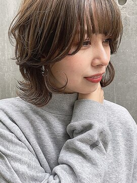 カルナ バイ エルモ(calna by ELMO) 【透明感ベージュ×ウルフマッシュ】オーガニックカラー　米倉