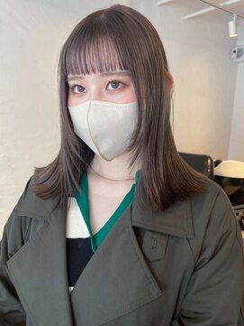 アルバム 池袋(ALBUM) 顔まわりレイヤー_ネビージュこなれミディ_ba389181