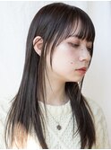 【白川】20代30代40代ぱっつん前髪ミントベージュ23.5.17