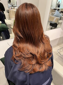 ロンドエニカ 大宮(Lond enika) 大人ガーリーオレンジブラウン