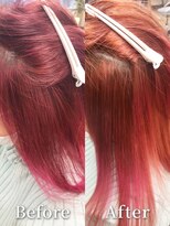 バームヘア(balm hair)&nbsp;20代30代大人可愛い髪質改善ピンクブラウンストレート透明感