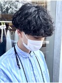 波巻きパーマメンズパーマメンズヘアツーブロックツイストパーマ
