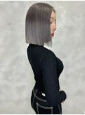 切っぱなしボブ×グレージュカラー　担当SE-YA