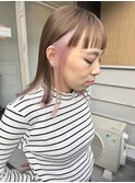 韓国風《インナーピンク》ハイトーン/ケアブリーチ/ダブルカラー