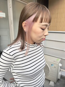 チュダック(ChuDuck) 韓国風《インナーピンク》ハイトーン/ケアブリーチ/ダブルカラー