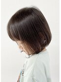 ピンクブラウン切りっぱなしボブ美髪くびれレイヤー小顔[西船橋]