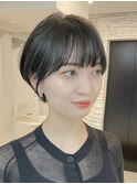 ショートヘア/ボブ/可愛い丸み/簡単スタイリング/20代30代