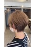 【多い白髪に】ナチュラル白髪活かしハイライト＋カット＋プレトリートメント