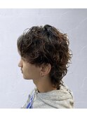 ウルフカット×ツイストスパイラルパーマ