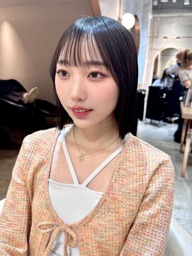 ロンド エスポワール 錦糸町(Lond espoir) ◯シアーカラーセミディカール姫カット顎下切りっぱなしボブ