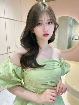 グロー 大宮(GLROW) レイヤーカット　オリーブベージュ　オリーブグレージュ
