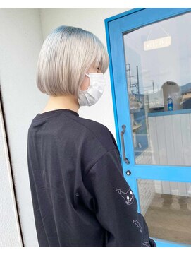 ヘアーメイク コラソン(hair make corazon) 1黒髪ボブルフネビージュ小顔ワンレンダークアッシュ