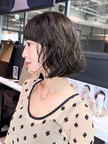 ミディアムボブショート顔周りレイヤー_ba519913