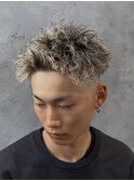 短髪 シャッフルパーマ