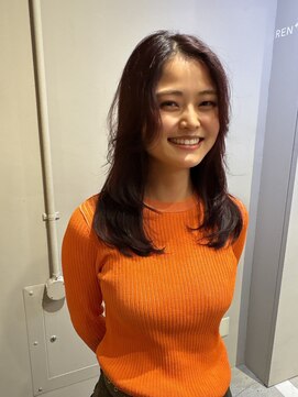 ローレンジウ(LOREN JU) 透明感髪質改善ベージュダブルカラーミルクティーグレージュ