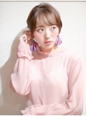 マッシュショート×透明感ベージュ