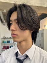 バイフィフス 原宿/表参道(by fifth)&nbsp;ナチュラルセンターパートウルフニュアンスパーマシャドウパーマ