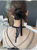 結婚式お呼ばれカチモリヘア