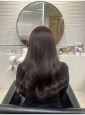 《韓国ヘア》レッドバイオレットカラー×ヨシンモリ