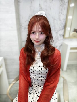 アマンドール(Aman D'or) アイドル級に盛れる♪バングカット×チョコブラウン