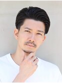 ツーブロック7:3かきあげスタイル<理容室>武蔵小杉/バーバー眉毛