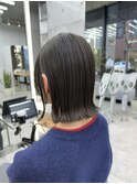 美髪シアーカラー髪質改善レイヤーカット切りっぱなしボブ