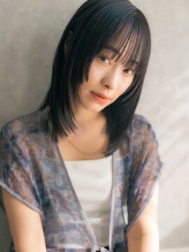 レターバイノベル(letter by novel) ストレートスタイル×ミディアムボブ