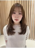 レイヤー/韓国/顔まわり/ベージュ