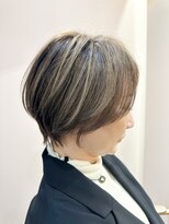 ナンバー 博多(Number)&nbsp;大人可愛い30代40代50代前下がりショートボブ丸みショート