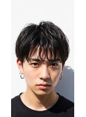 越谷/メンズ/リバースセンターパート×刈り上げニュアンスパーマ