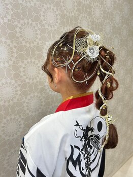 ミネヘアアンドメイク高知店の写真/高知の夏がやってくる！よさこいヘアメイク受付中！最高の１日を最高の自分で！浴衣着付けも受付中。
