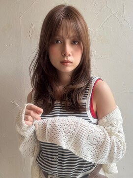 ベル 銀座5丁目店(Belle) ショコラブラウン×顔まわりのレイヤーカット