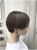 大人オシャレショート×柔らか透明感グレージュ