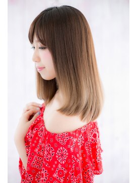 ミック ヘアアンドビューティー 大山店(miq Hair&Beauty) グラデカラーで☆ナチュラルリッチストレートa