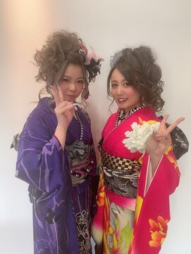 ヘアアンドリラクゼーション ジン(Jinn) 成人式のヘアセット