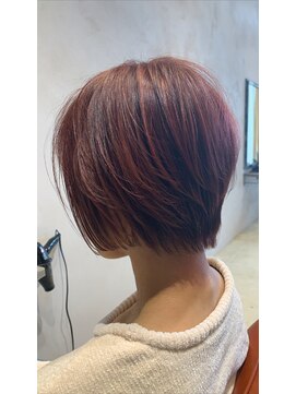 クルニエ(crenier) crenierで作るピンクのショートボブ●