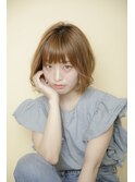 20代30代40代50代/前髪/マチルダボブ/インナーグレージュ/銀座