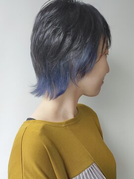 モリオフロムロンドン 原宿本店(morio from London) 【morio原宿】インナーカラーブルーパープル