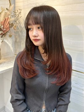 エルバイラビス 大宮(elu by lovis) 《Kanna》韓国レイヤー/ざくざくレイヤー/レッドブラウン/大宮