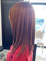 レポヘアー(Repos hair)&nbsp;20代30代40代大人可愛い髪質改善カラーレッドブラウン透明感