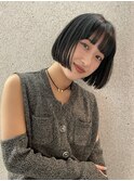 ミニボブ/地毛風カラー