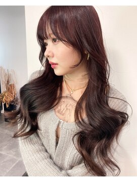 リリ バイ クローバー(lili by CLOVER) ピンクベージュ/ピンクブラウン/レイヤーカット/レイヤー