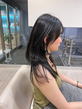 アールヘアーデザイン 藤が丘(r hair design) サラツヤロングベージュカラーブリーチしない透明感カラー